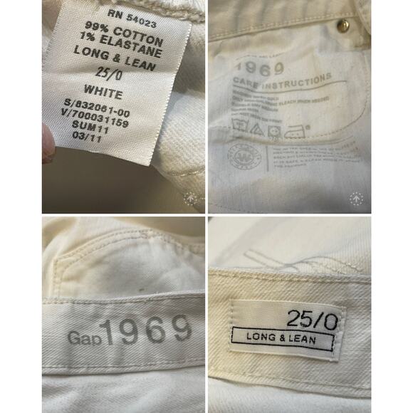 y2k grunge streetwear Gap long & lean bootcut jeans womens 0/25 rodeo western - Picture 8 of 10